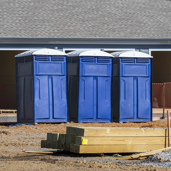 do you offer hand sanitizer dispensers inside the porta potties in Wallingford